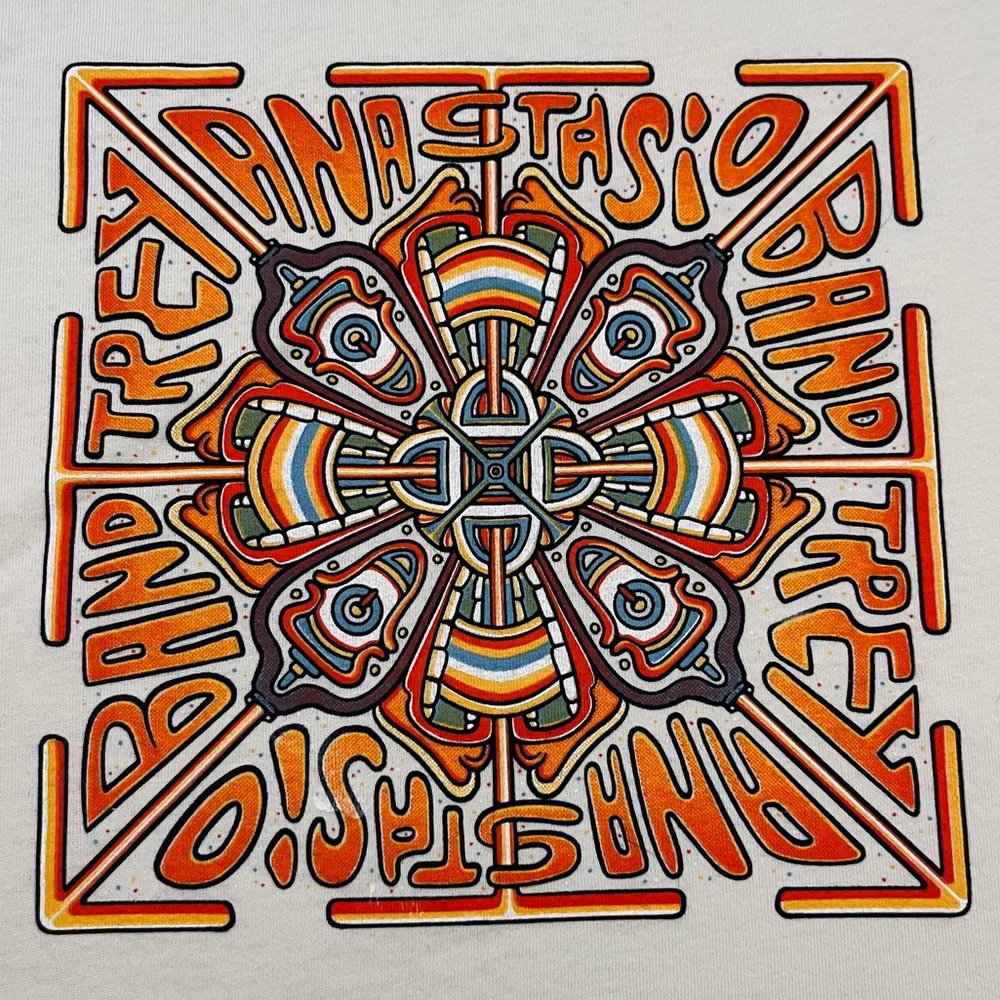 🎸 '22 Trey Anastasio Band Phish Funky Rocket Cream Color Unworn New Soft Tee